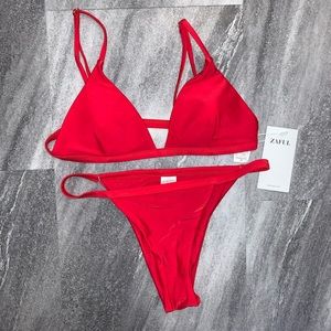 Zaful Red Bathing Suit